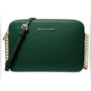 NWOT Michael Kors Jet Set Saffiano Crossbody Bag